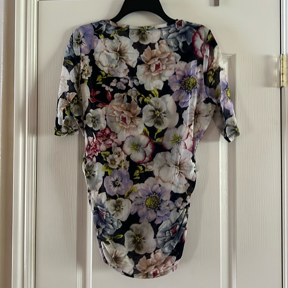 WHBM top Mesh shirted side tee NWT - Picture 2 of 7